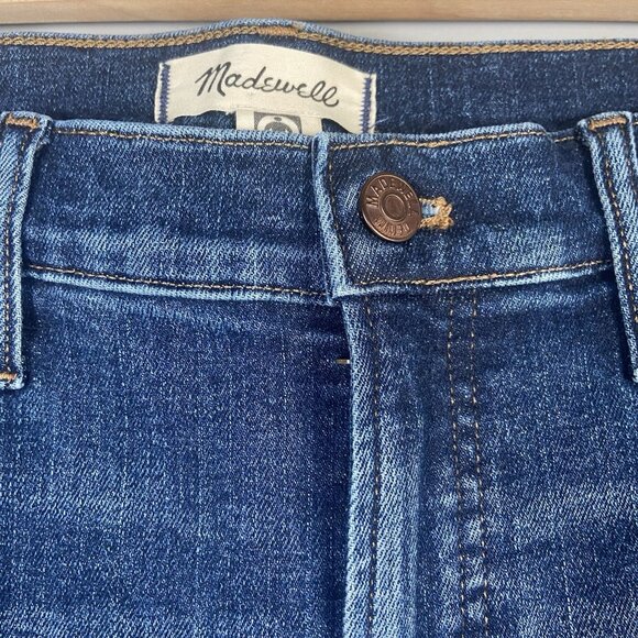 Madewell Womens Mid-Rise Perfect Vintage Jean Blue Denim Stretch Size 28 Kinear - Picture 5 of 11